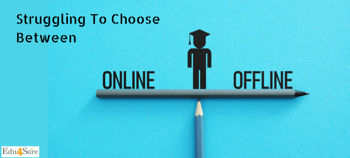Student confused between offline coaching and online classes choosing the right learning method